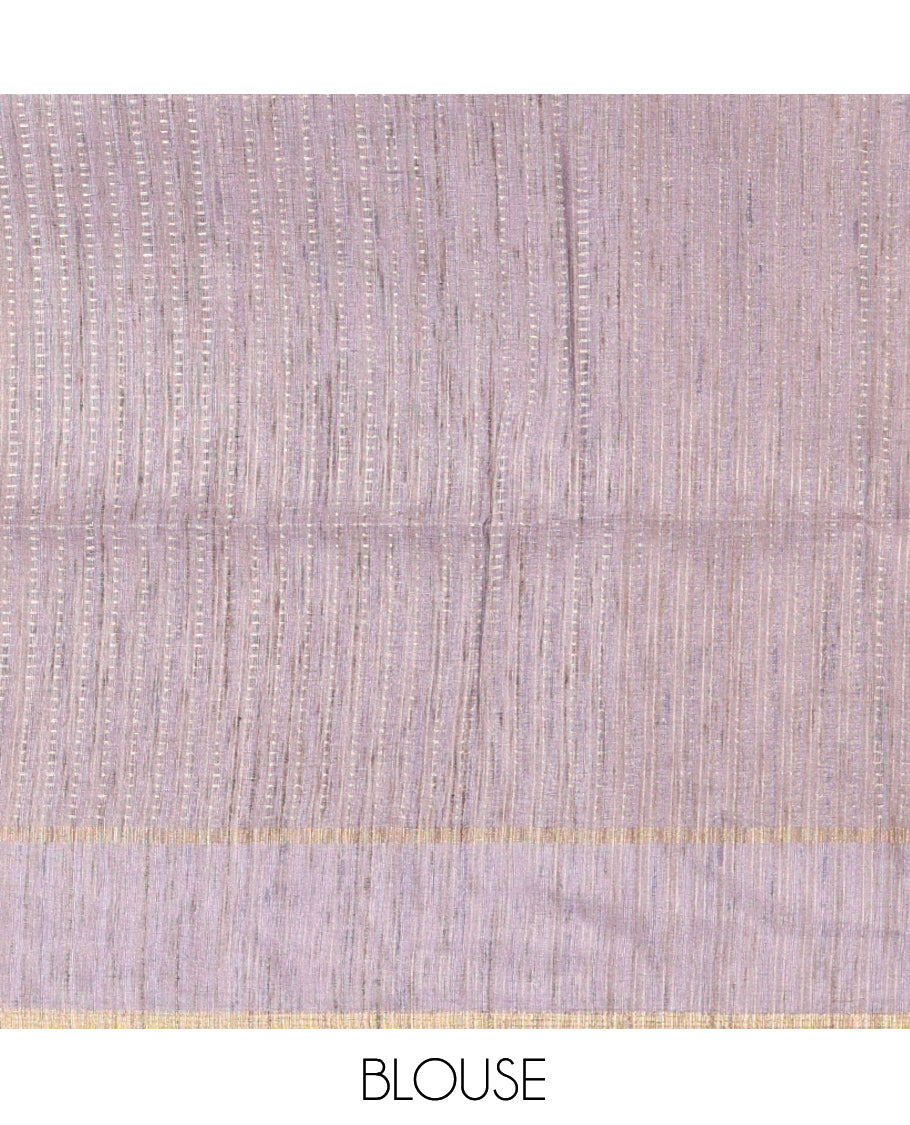 Lavender Fancy Tussar Saree