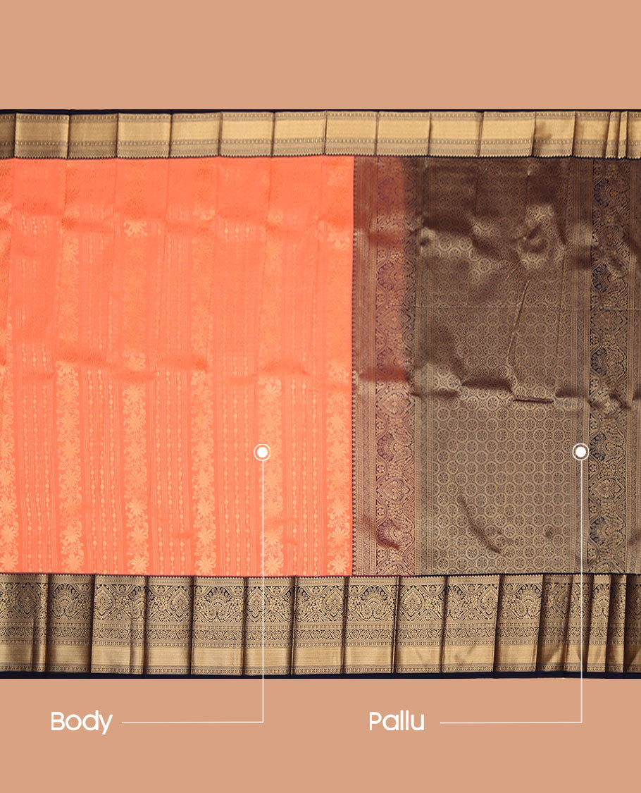 Peach Budget Silk Saree