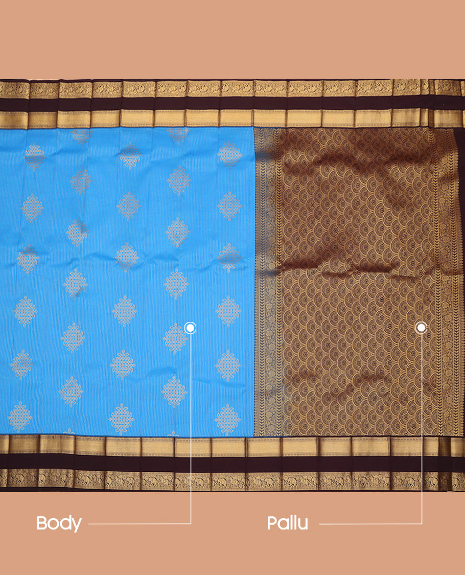 Blue Budget Silk Saree
