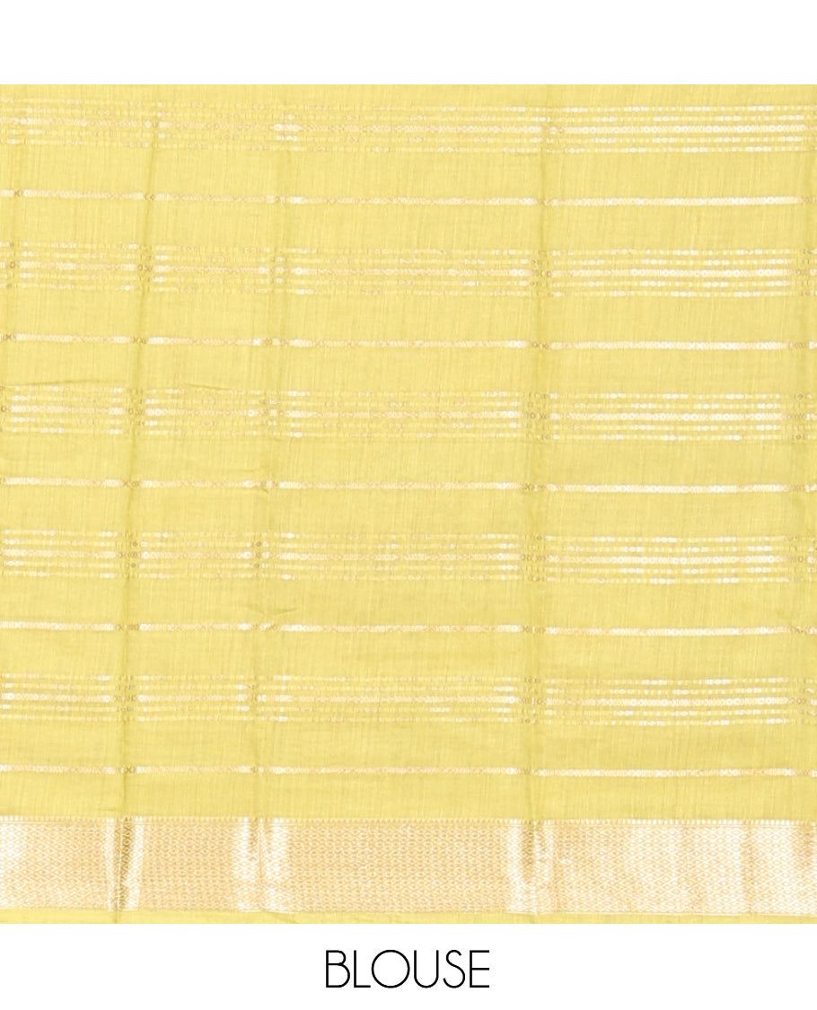 Leaf Green Assam Silk Saree