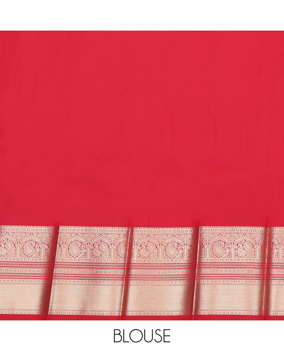 Blue Checks Budget Silk Saree