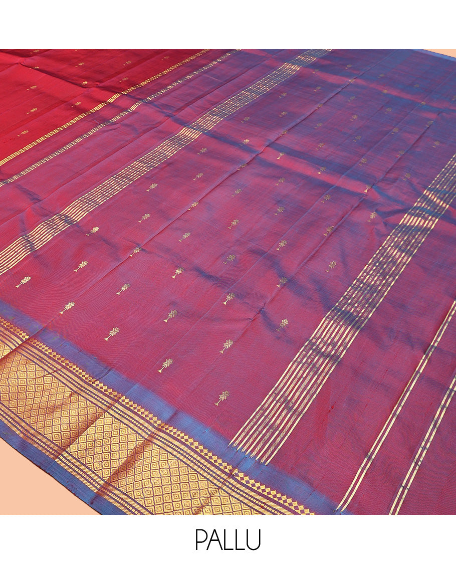 Red Kanchipuram Silk Saree
