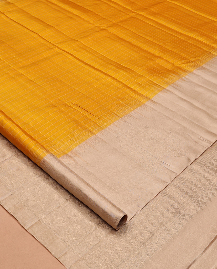 Orange Mayuri Soft Silk Saree
