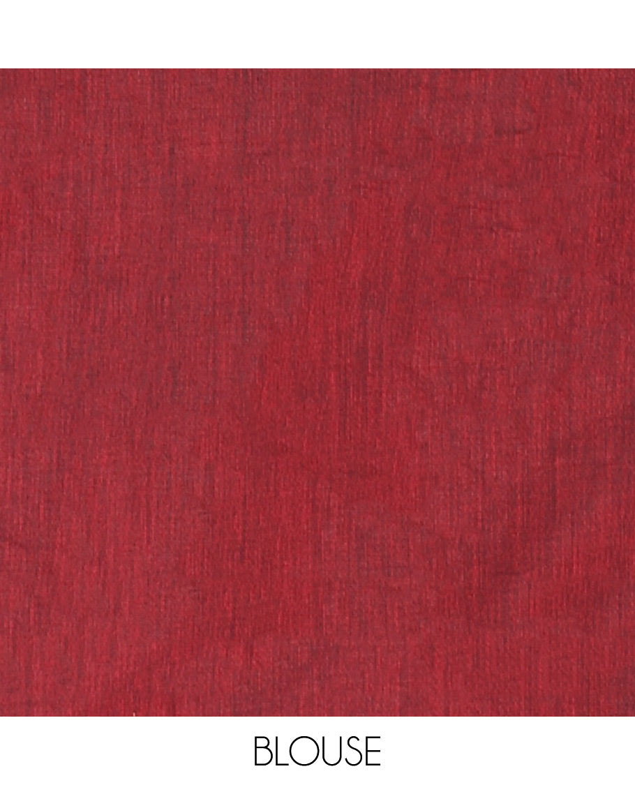 Borderless Maroon Mul Cotton Saree, Subtly Sparkled With Big Sequins Work On Its Body, a Self-Pallu and Paired with a Matching Blouse