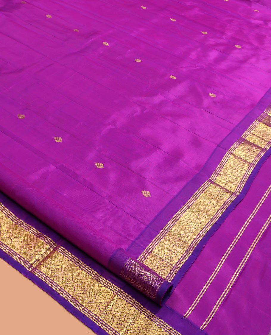 Magenta Kanchipuram Silk Saree