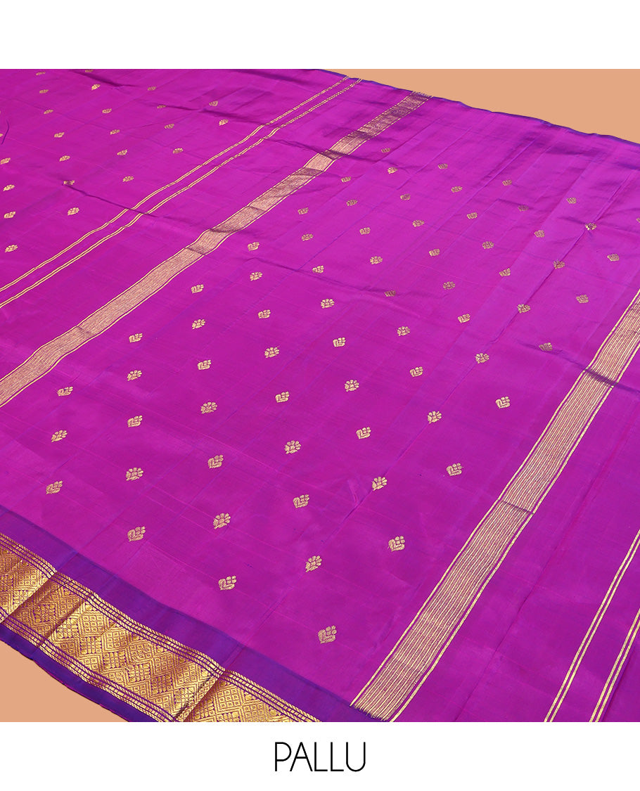Magenta Kanchipuram Silk Saree