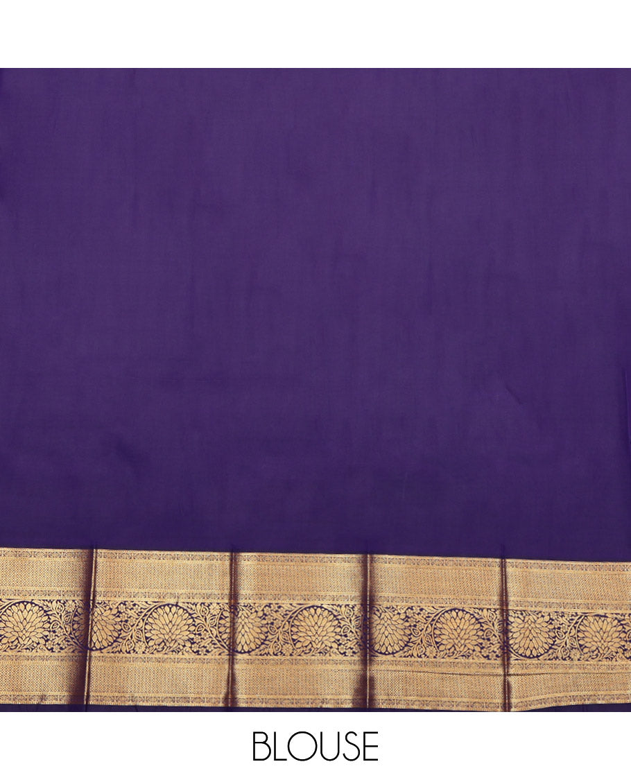 Pink Budget Silk Saree, Opulently Embellished with Jacquard Design, a Contrast Traditional Zari Border, Grand Pallu, and a Contrast Blouse