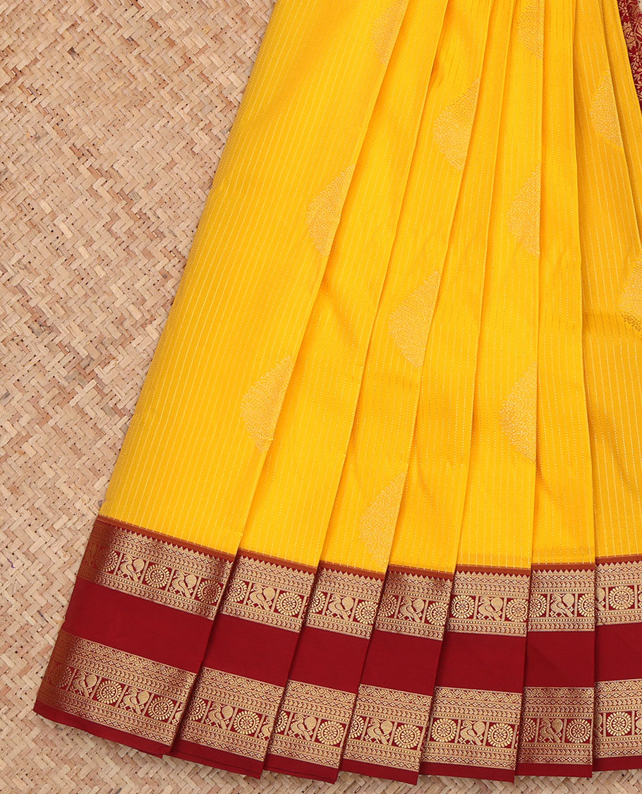 Yellow Budget Silk Saree