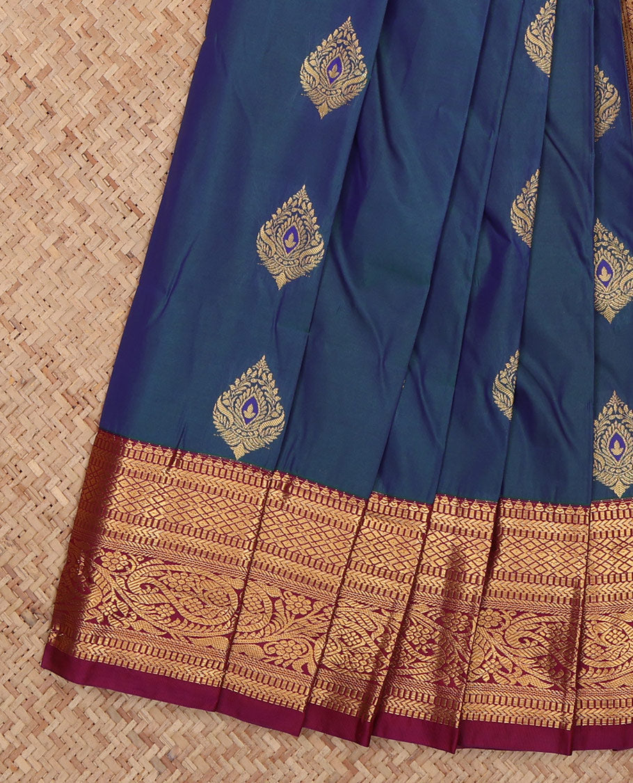Blue Budget Silk Saree