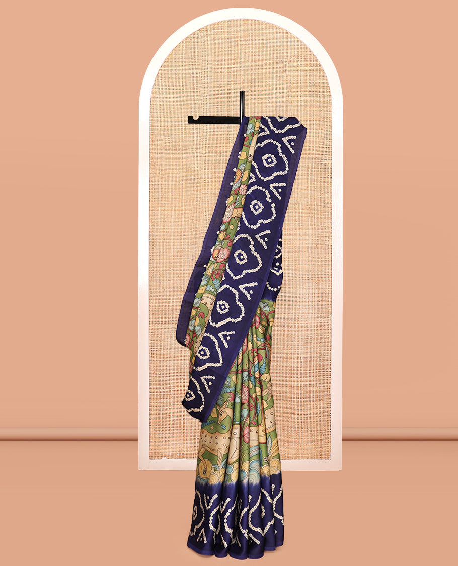 Green Modal Silk Saree