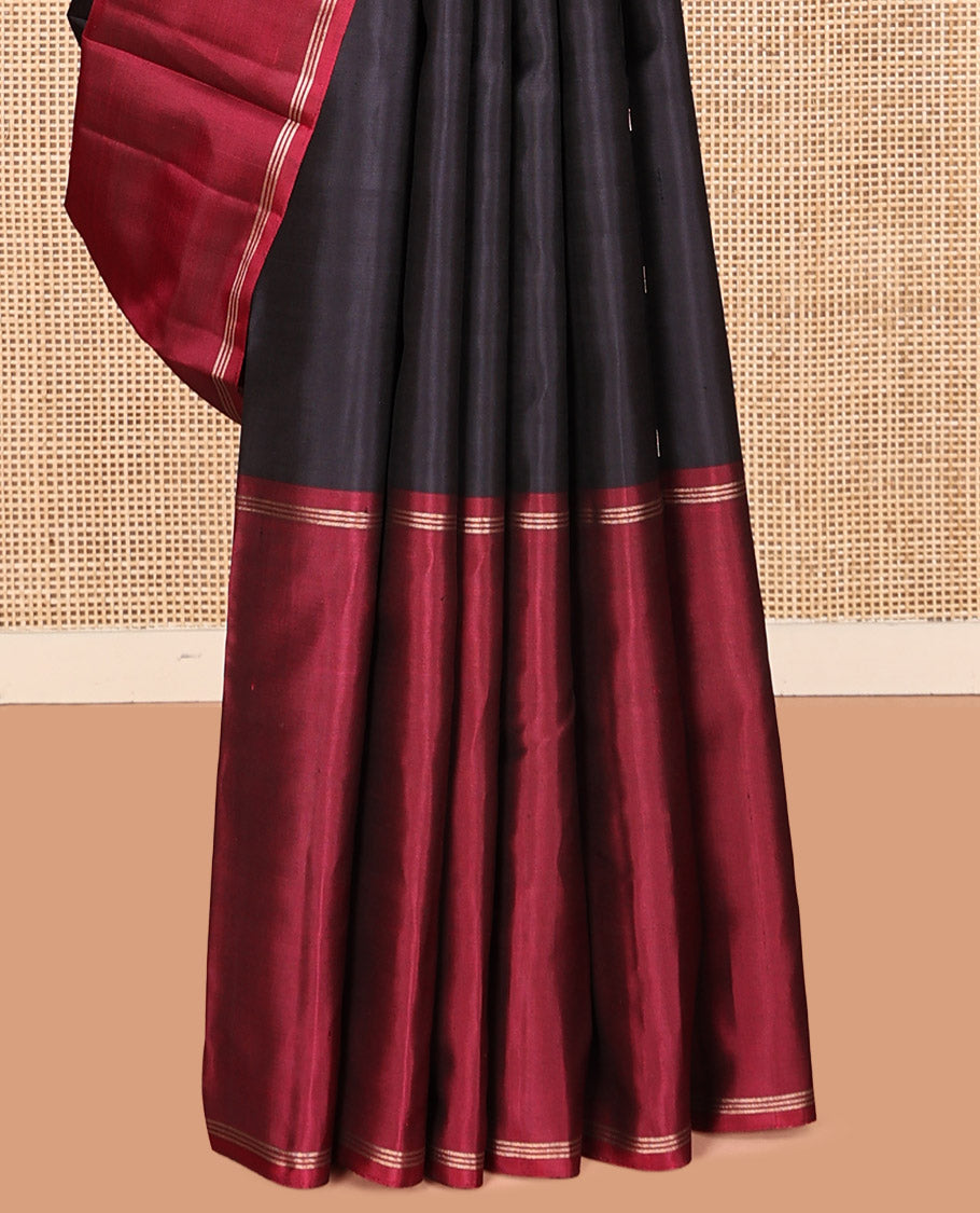 Eggplant Purple Mayuri Soft Silk Saree
