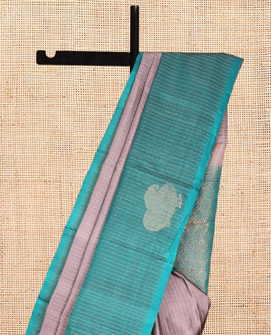 Grey Mayuri Soft Silk Saree