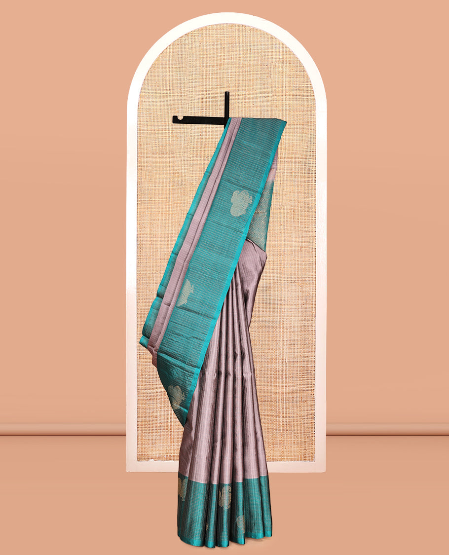 Grey Mayuri Soft Silk Saree