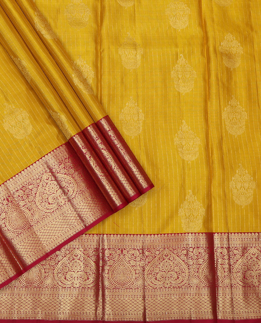 Green Pure Silk Pavadai Material Set