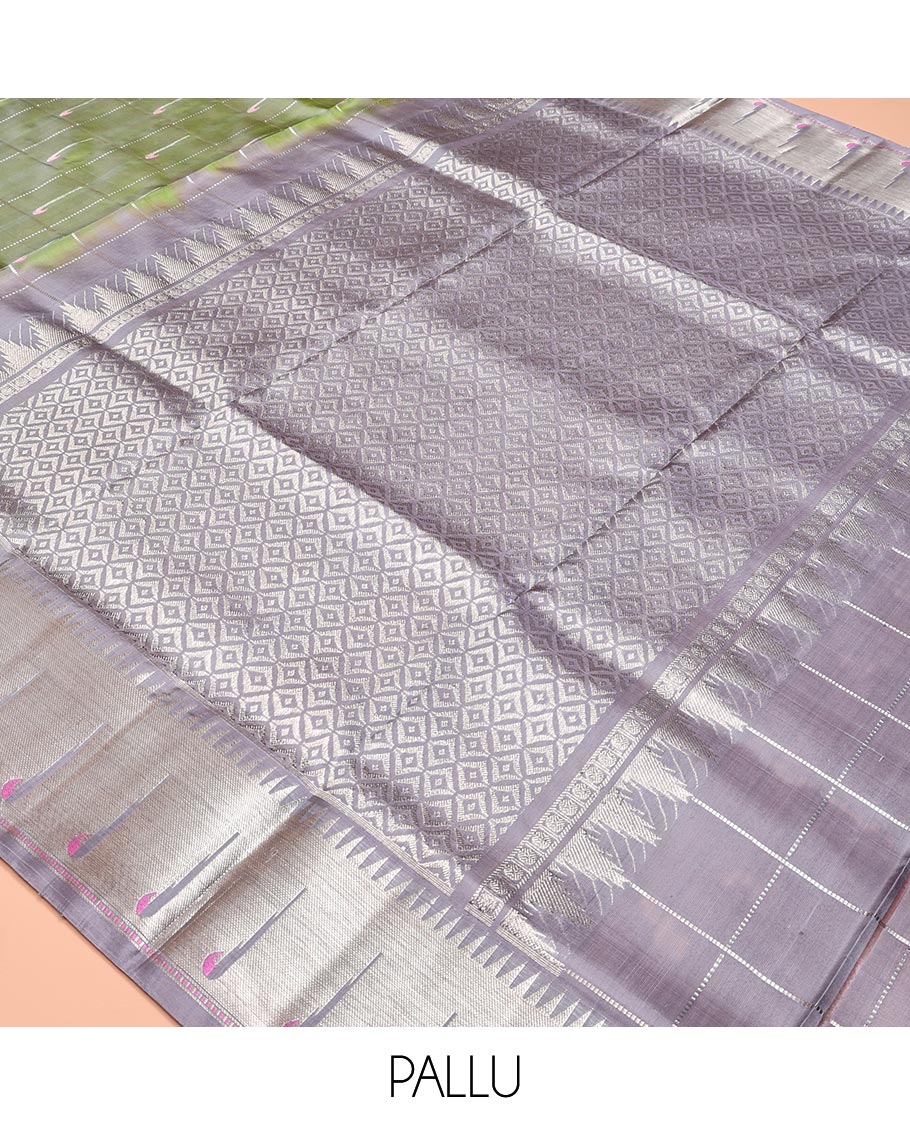 Green Venkatagiri Silk Saree