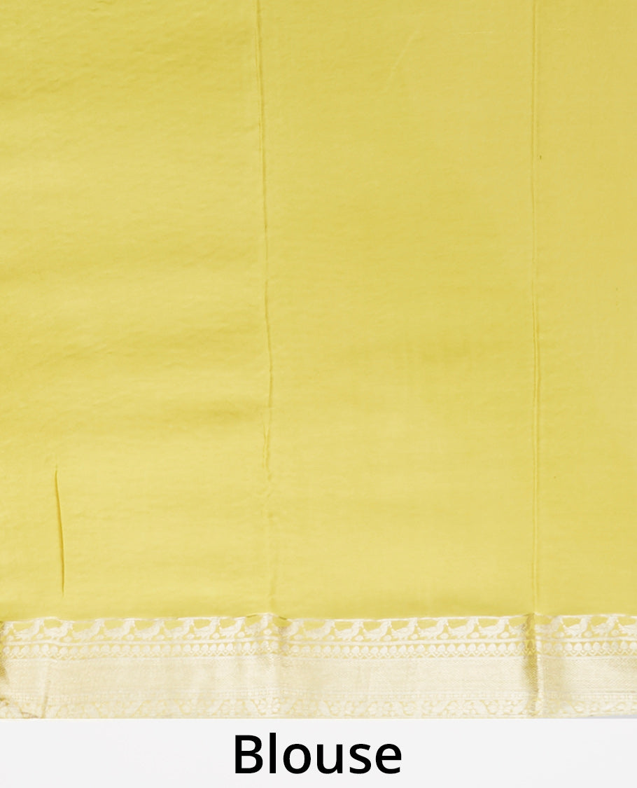 multi-colored floral printed pure crepe saree with contrast floral zari border