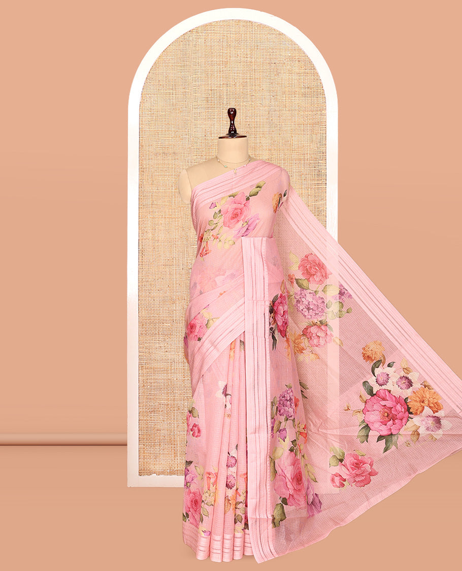 Pink Kota Saree