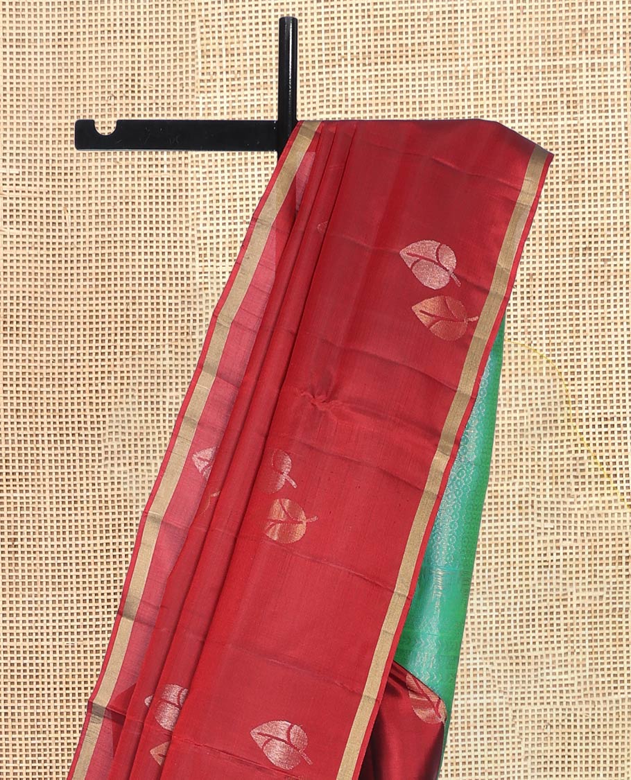 Red Mayuri Lite Silk Mix Saree