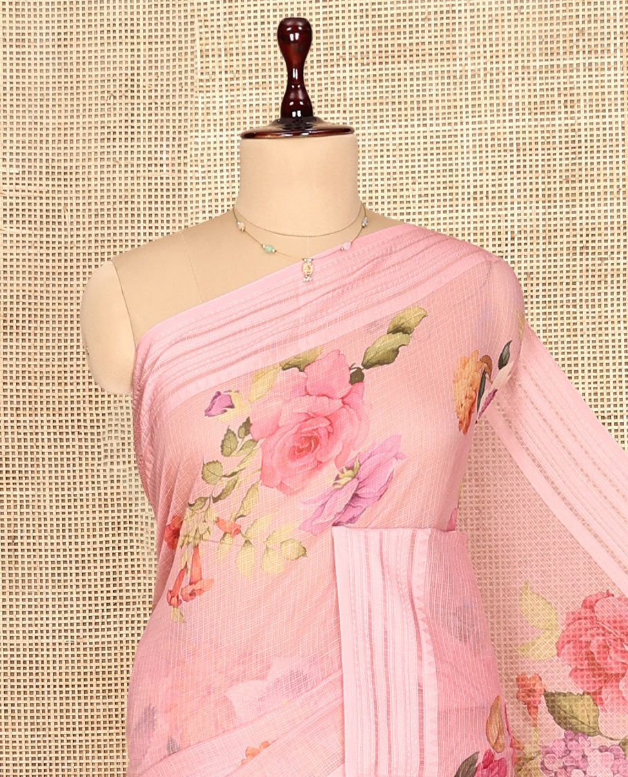 Pink Kota Saree
