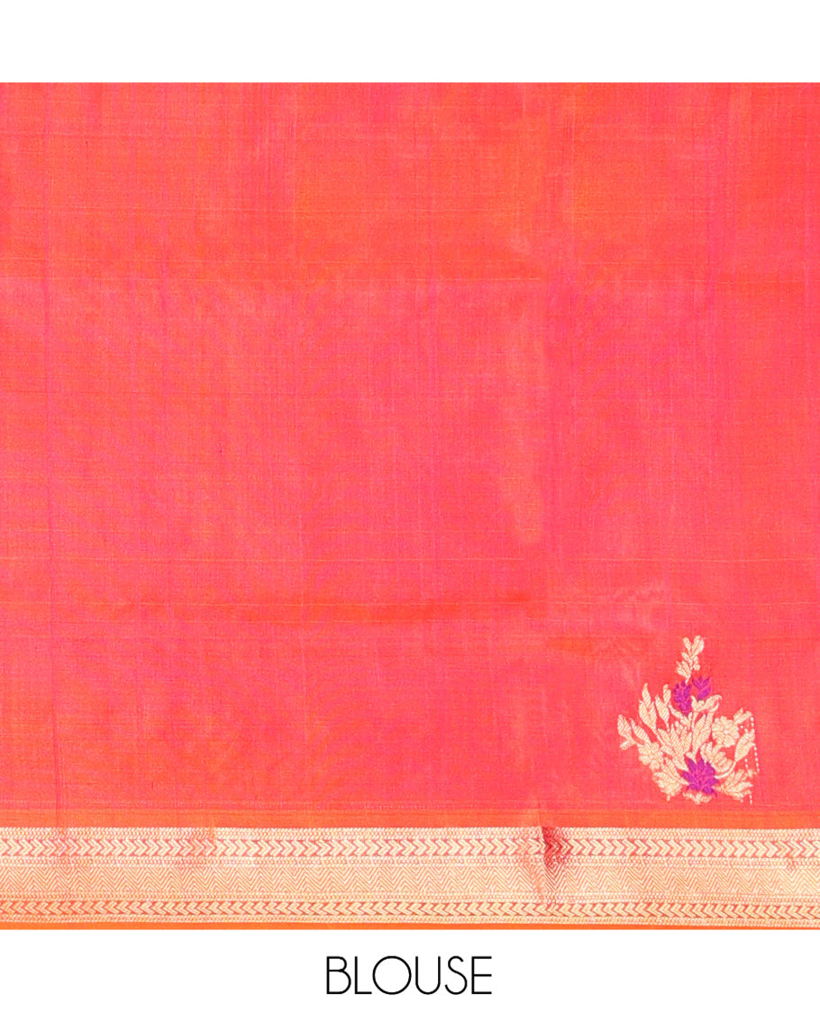 Pink Venkatagiri Silk Saree