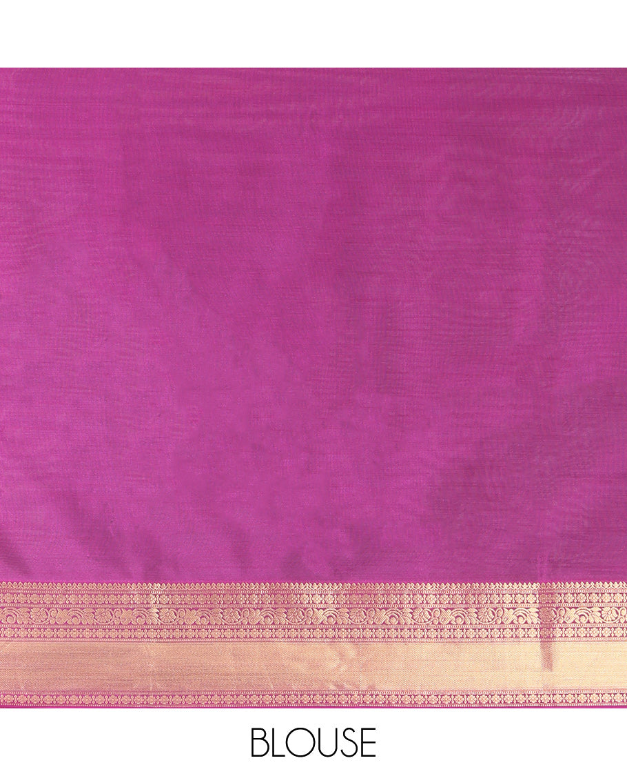 Blue Traditional Checks Budget Silk Saree