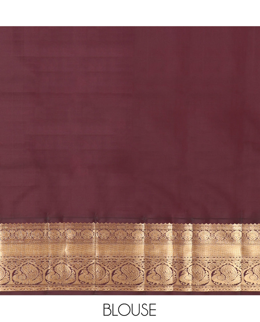 Yellow Kanchipuram Silk Saree