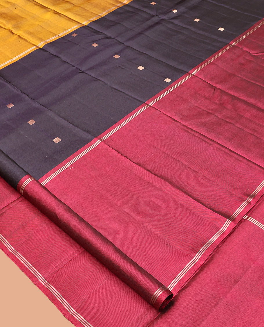 Eggplant Purple Mayuri Soft Silk Saree