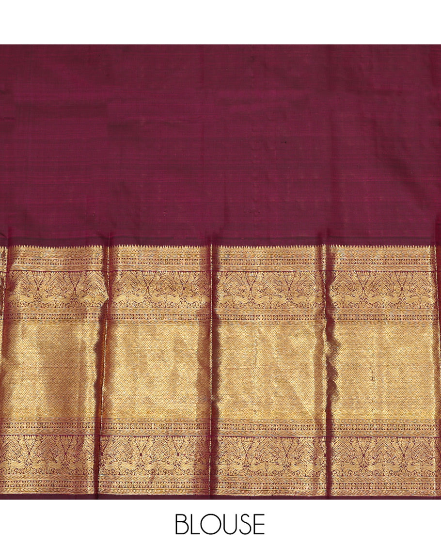 Orange Pure Silk Half-Saree
