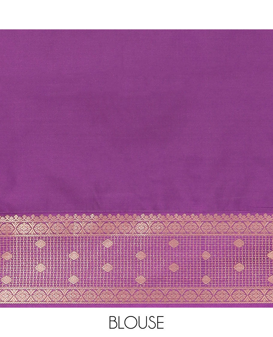 Light blue zig zag floral striped soft silk saree with contrast zari design border & floral, zig zag striped zari design pallu