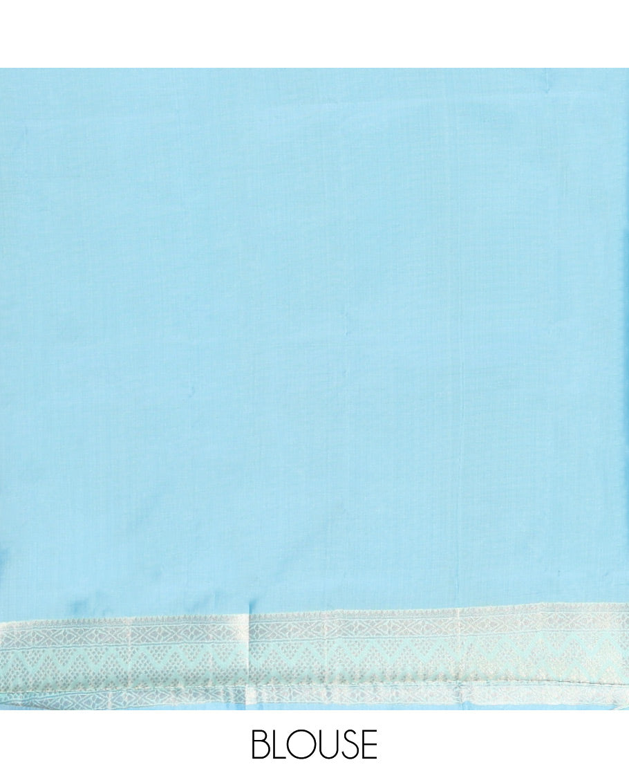Blue Semi-Soft Silk Saree