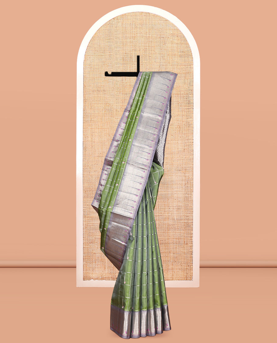 Green Venkatagiri Silk Saree