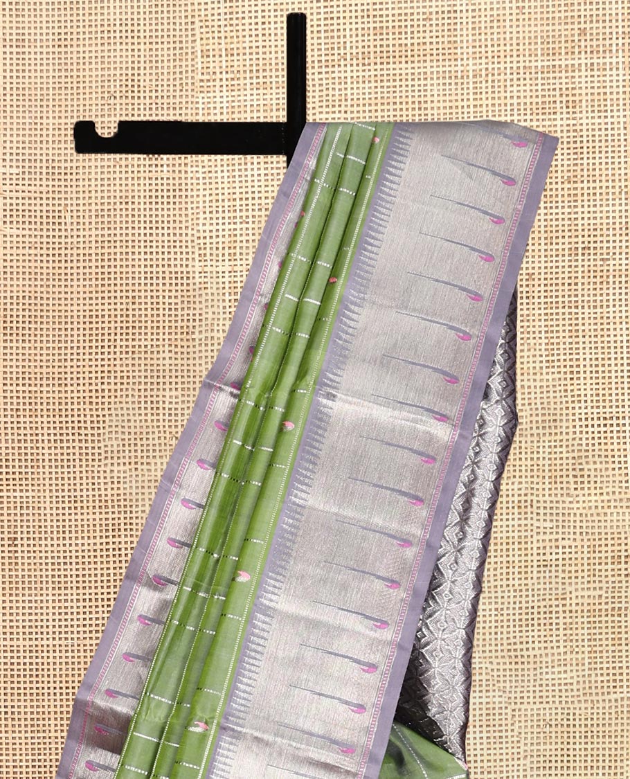 Green Venkatagiri Silk Saree