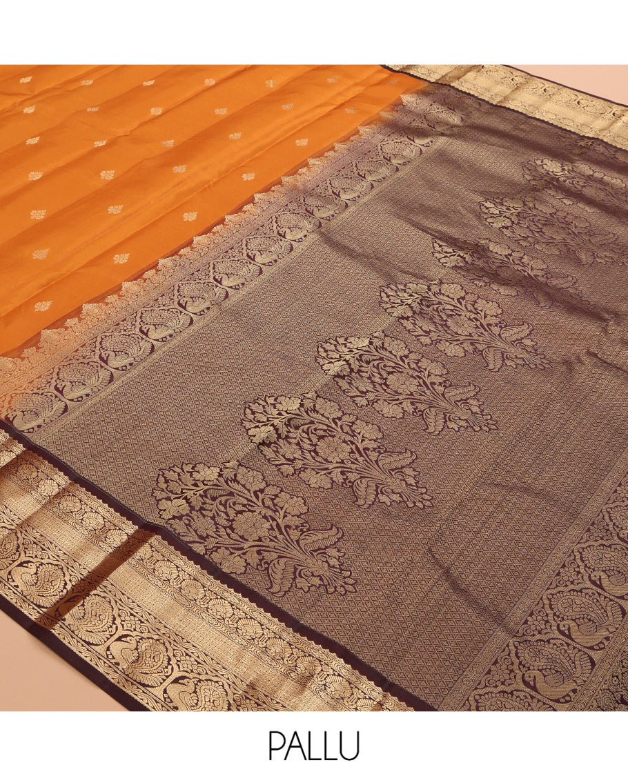 Yellow Kanchipuram Silk Saree