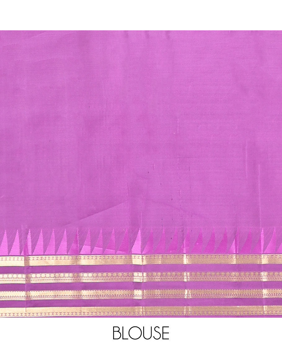 Blue buttas vasundhara elite silk saree contrast rettai pettu zari design border & intricate zari design pallu