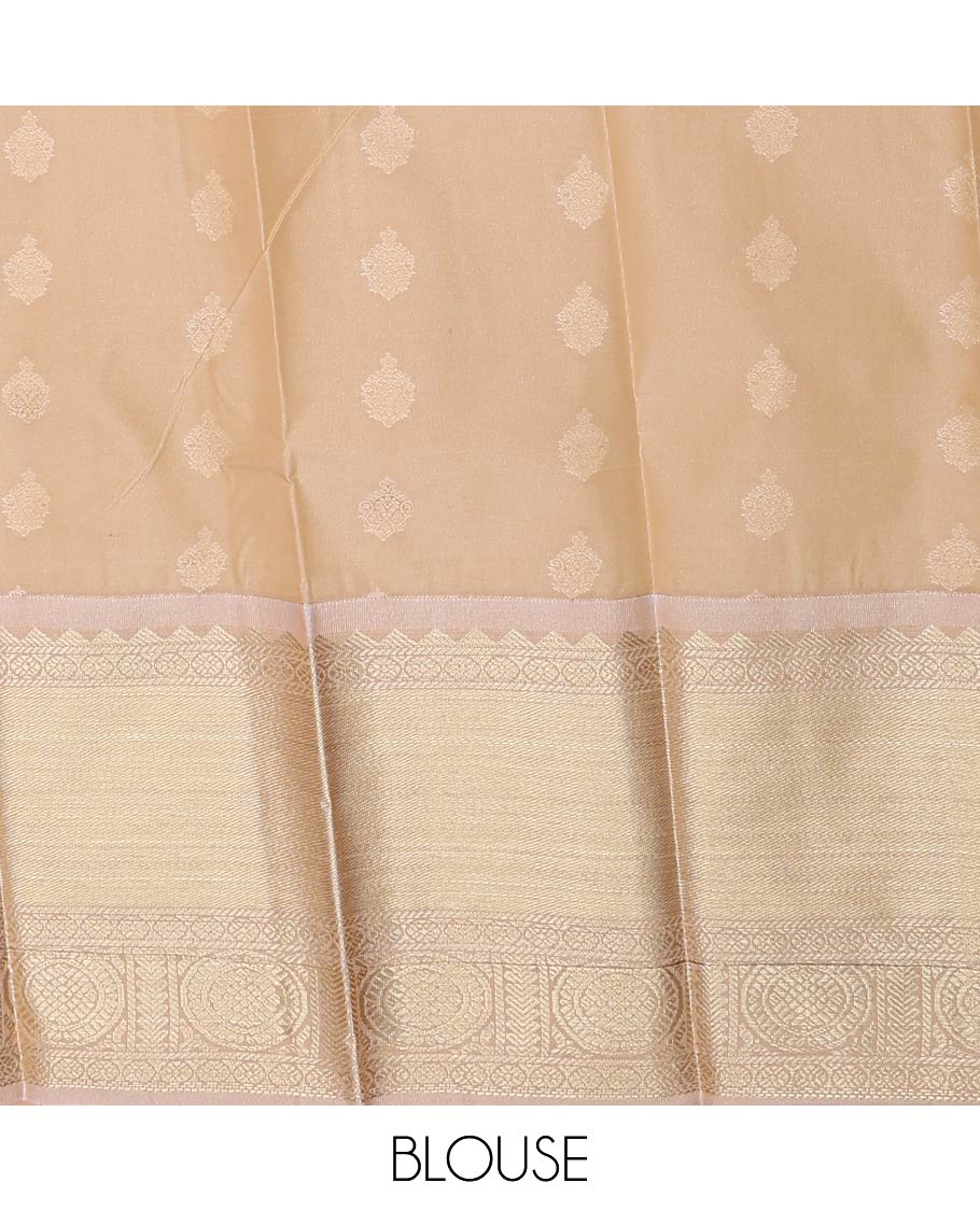 Dark wine zari butta gift saree, contrast traditional zari design border, and jaal pallu