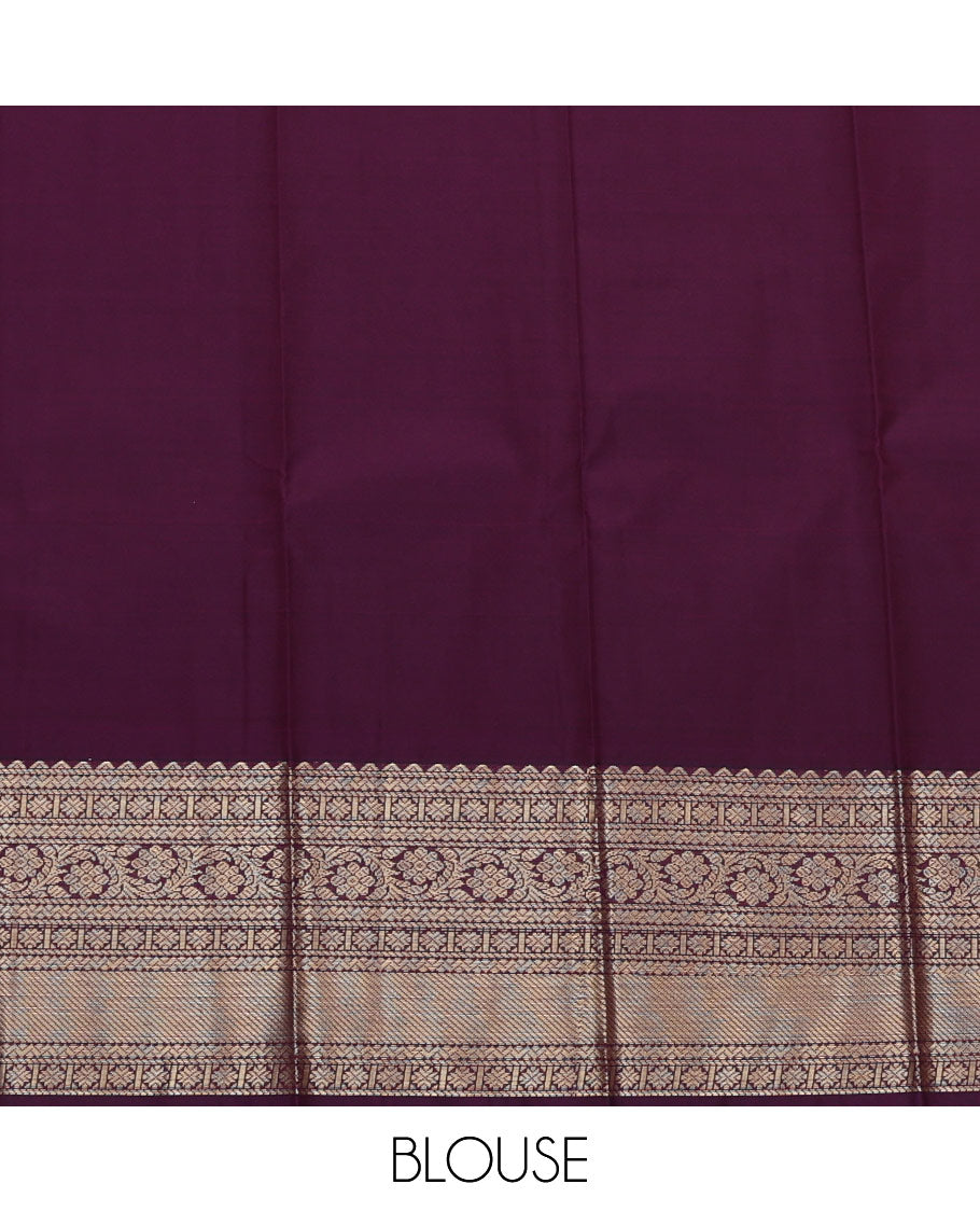 Blue Budget Silk Saree Elegantly Highlighted with Zari Designs, Featuring a Contrast Traditional Zari Design Border, Pallu Woven with Intricate Designs, and Paired with a Contrast Blouse