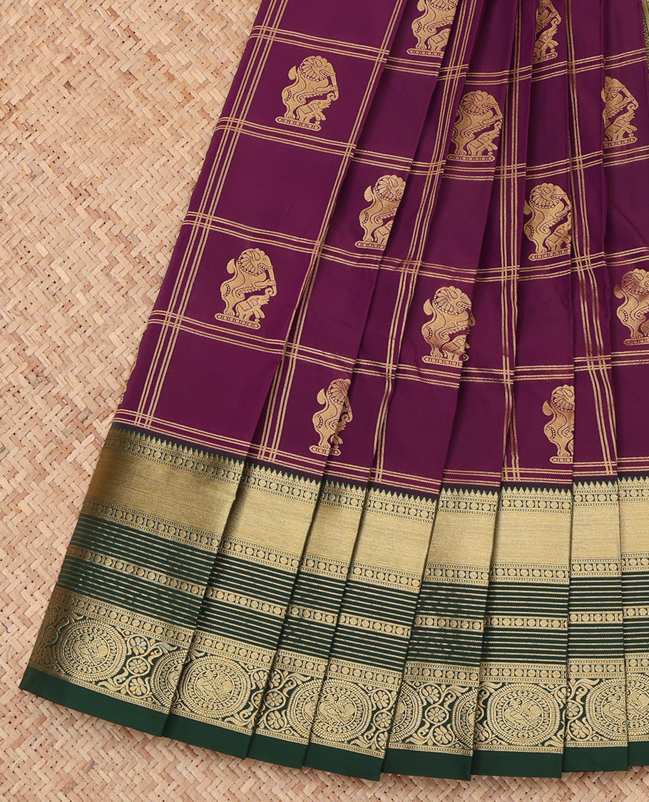 Purple Budget Silk Saree