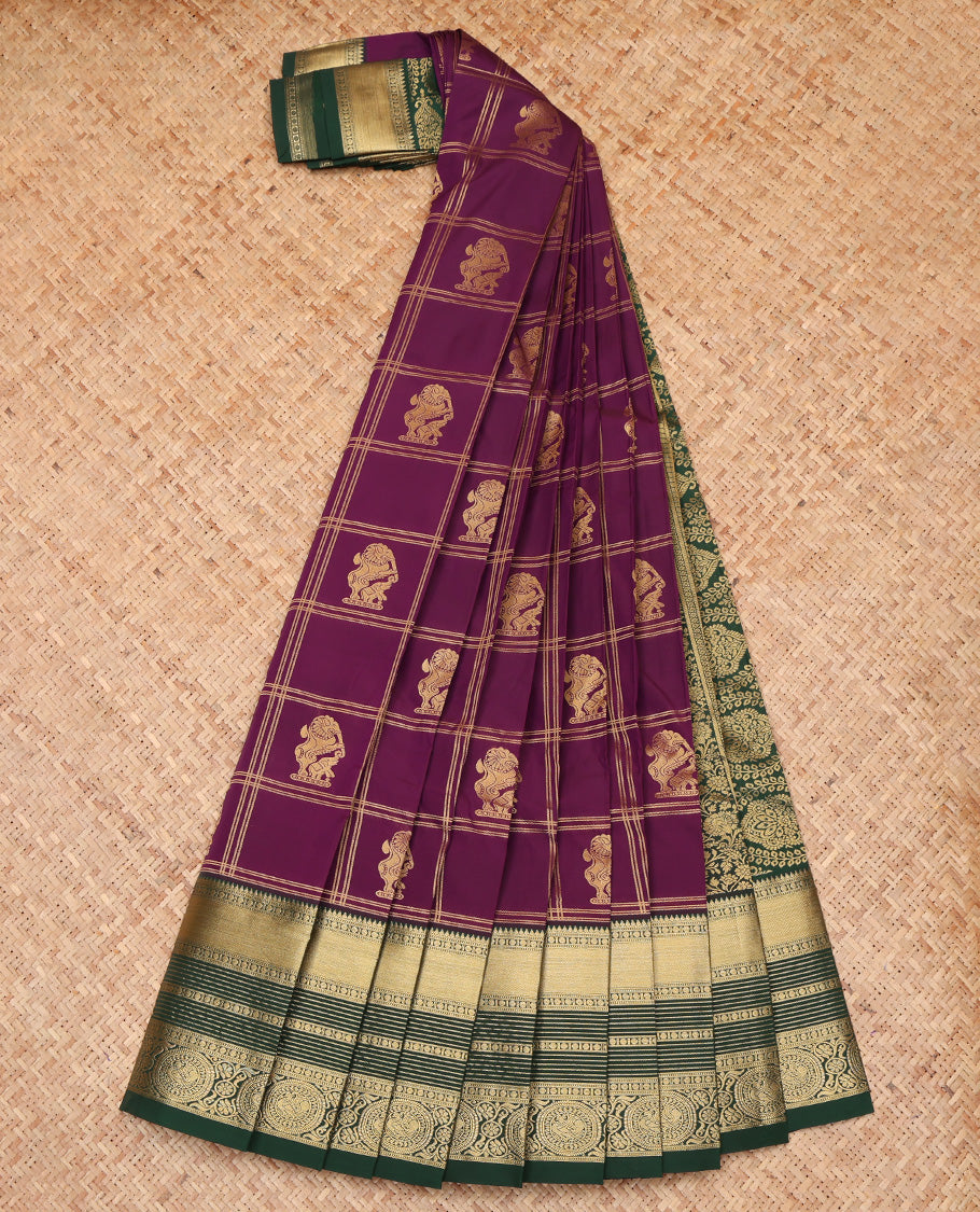 Purple Budget Silk Saree
