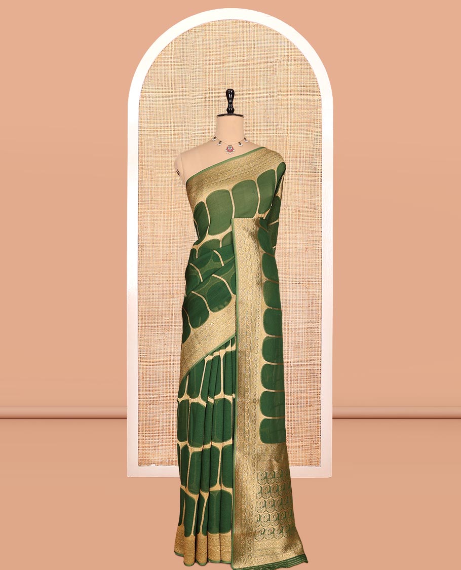 Green Fancy Organza