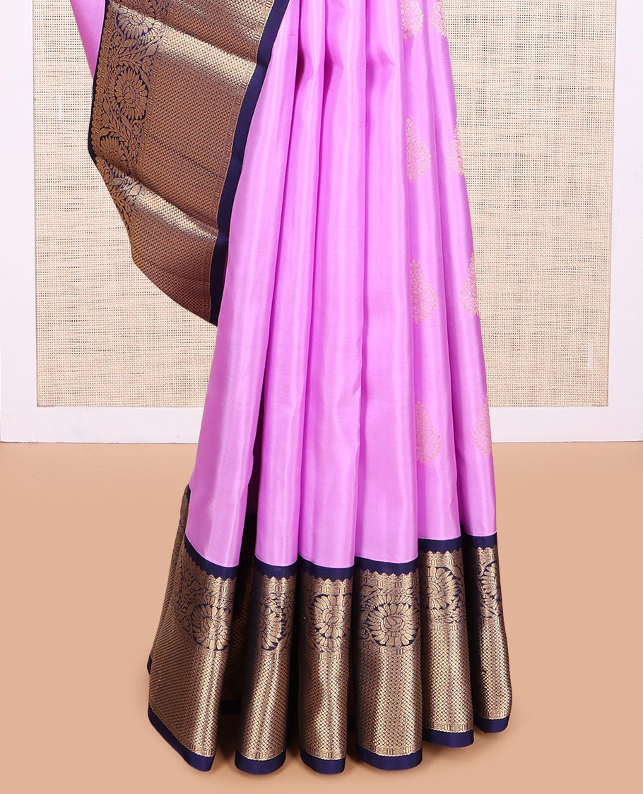 Lavender Kanchipuram Silk Saree