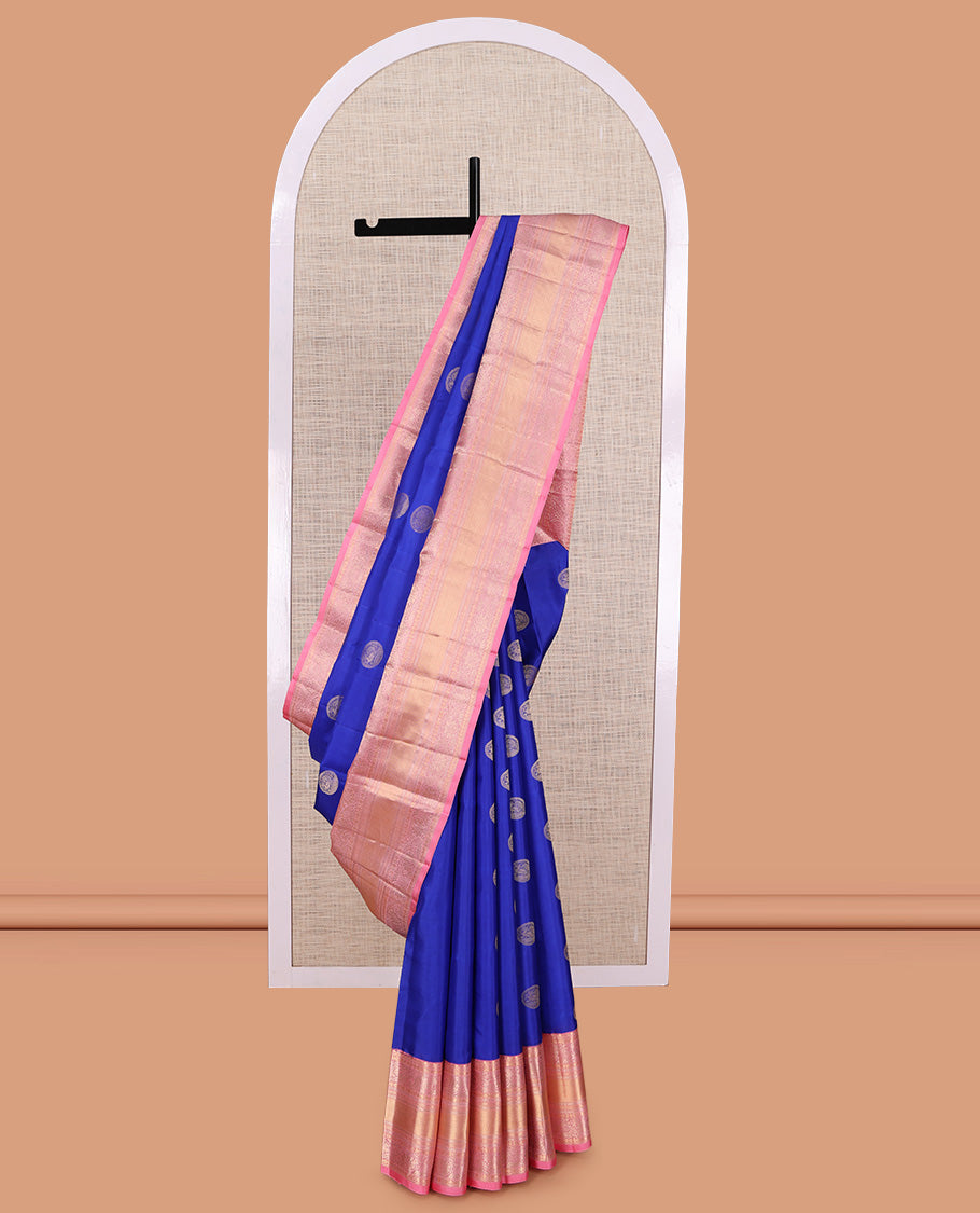 Blue Kanchipuram Silk Saree