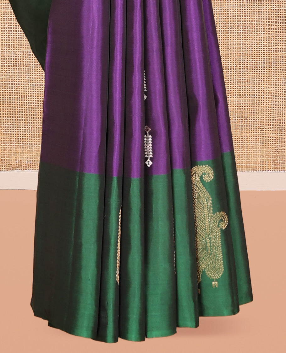 Violet Mayuri Lite Silk Mix Saree