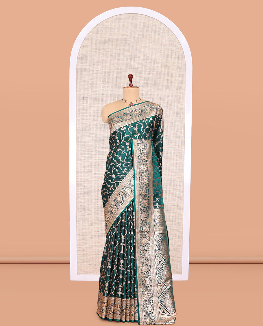 Green Banaras Nylon Saree
