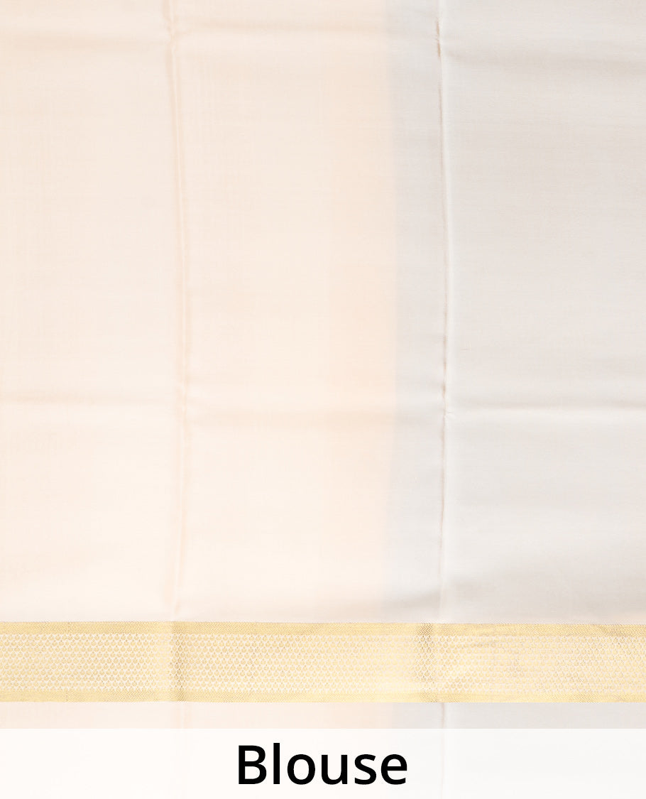 Black zari checked Mysore silk saree, contrast traditional zari border, and zari design pallu