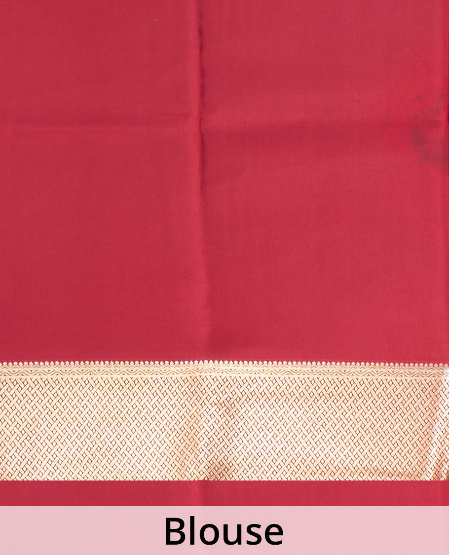 Black floral vine embossed and zari buttas Mysore silk saree, contrast traditional zari design border, and pallu