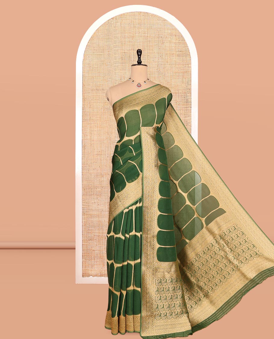 Green Fancy Organza