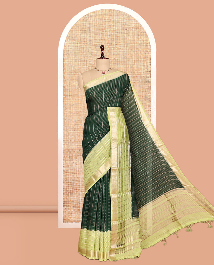 Green Assam Silk Saree