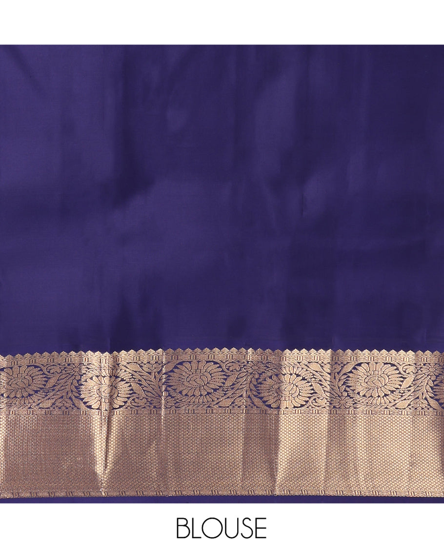 Lavender Kanchipuram Silk Saree