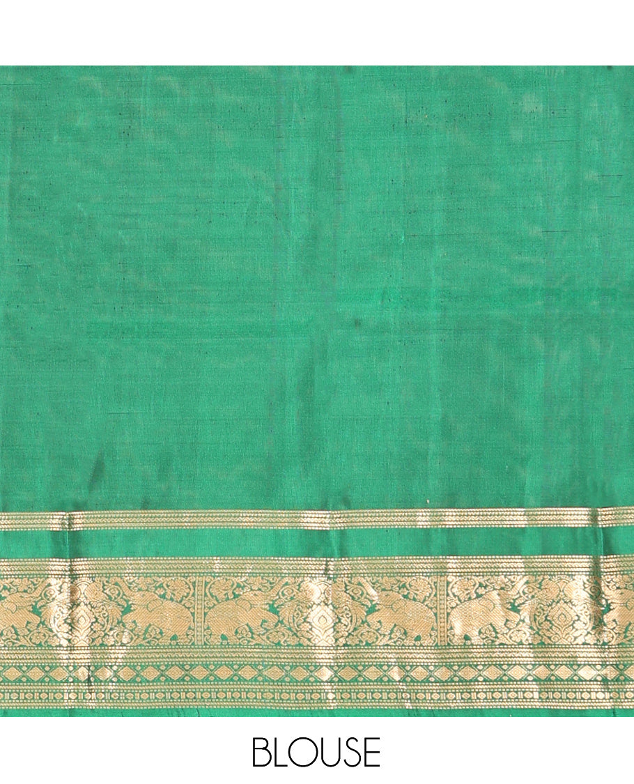 Mustard Mayuri Lite Silk Mix Saree