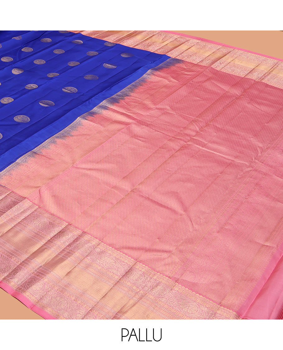Blue Kanchipuram Silk Saree